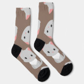 Katzenmuster Socken (Rechts)