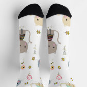 Katzenmuster Socken (Oben)