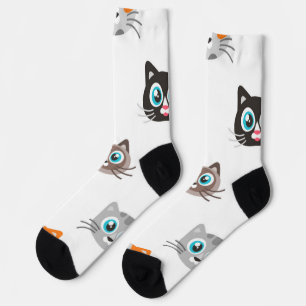 Katzenmuster Socken