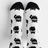 Katzenmuster Socken (Oben)