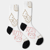 Katzenmuster Socken (Rechts)