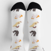 Katzenmuster Socken (Oben)