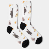 Katzenmuster Socken (Rechts)