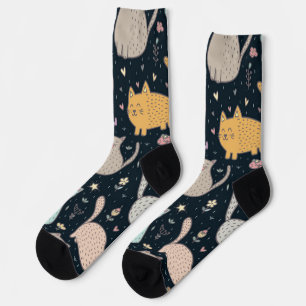 Katzenmuster Socken