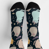 Katzenmuster Socken (Oben)