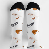 Katzenmuster Socken (Oben)