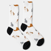 Katzenmuster Socken (Rechts)