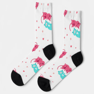 Katzenmuster Socken