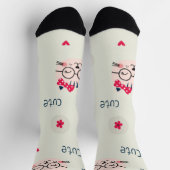 Katzenmuster Socken (Oben)