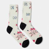 Katzenmuster Socken (Rechts)