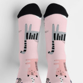 Katzenmuster Socken (Oben)