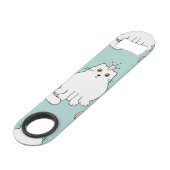 Katzenmuster Speed Flaschenöffner (Rückseite Schrägansicht)