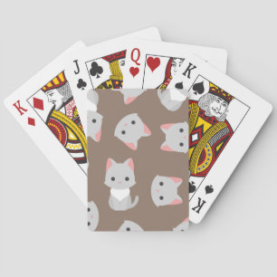 Katzenmuster Spielkarten