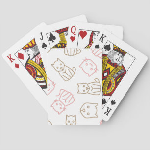Katzenmuster Spielkarten