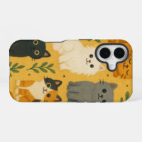 Katzenmuster | Süßes Katzen-All-Over-Print-Design