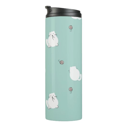 Katzenmuster Thermosbecher (Nach rechts gedreht)