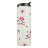 Katzenmuster Thermosbecher (Nach links gedreht)