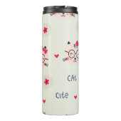 Katzenmuster Thermosbecher (Rückseite)