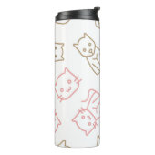 Katzenmuster Thermosbecher (Nach links gedreht)
