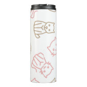 Katzenmuster Thermosbecher (Rückseite)