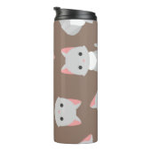 Katzenmuster Thermosbecher (Nach rechts gedreht)