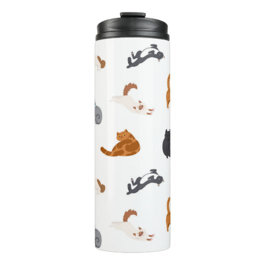 Katzenmuster Thermosbecher (Vorderseite)