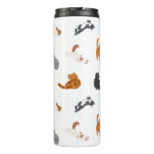 Katzenmuster Thermosbecher (Rückseite)