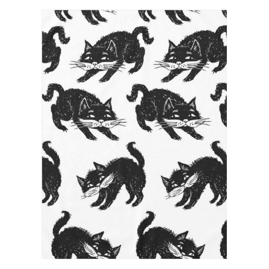 Katzenmuster Tischdecke (Vorderseite)