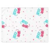 Katzenmuster Tischdecke (Vorderseite (Horizontal))
