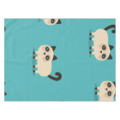 Katzenmuster Tischdecke (Vorderseite (Horizontal))