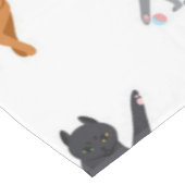 Katzenmuster Tischdecke (Schrägansicht)