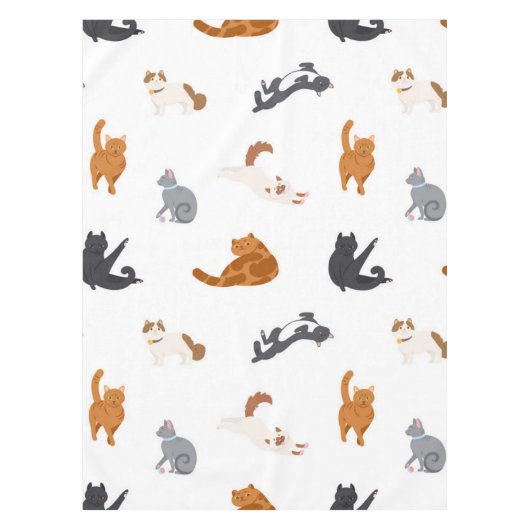 Katzenmuster Tischdecke (Vorderseite)