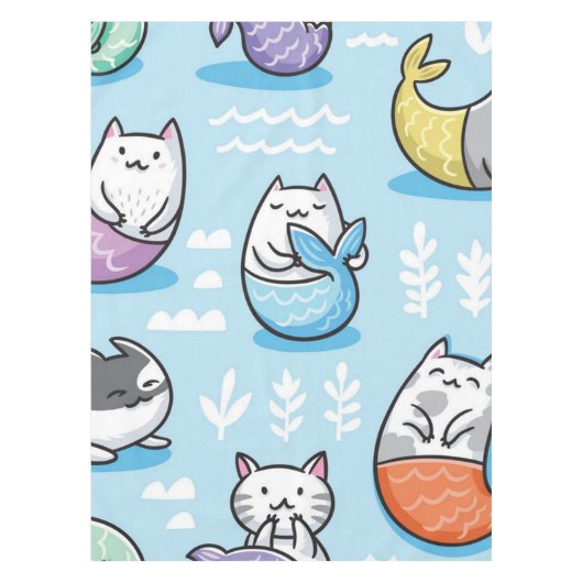 Katzenmuster Tischdecke (Vorderseite)