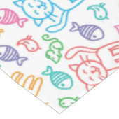 Katzenmuster Tischdecke (Schrägansicht)