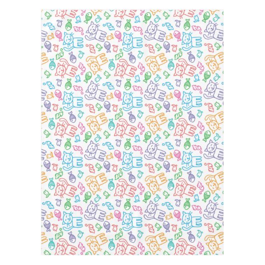 Katzenmuster Tischdecke (Vorderseite)