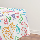 Katzenmuster Tischdecke (Beispiel)