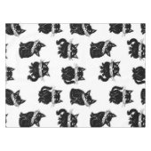 Katzenmuster Tischdecke (Vorderseite (Horizontal))