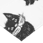 Katzenmuster Tischdecke (Schrägansicht)