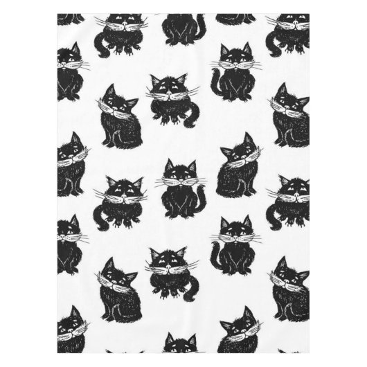 Katzenmuster Tischdecke (Vorderseite)