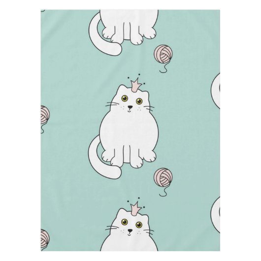 Katzenmuster Tischdecke (Vorderseite)