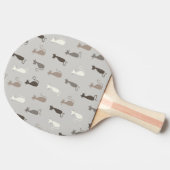 Katzenmuster Tischtennis Schläger (Seitenansicht)