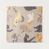 Katzenmuster Wandteppich (Vorderseite (Horizontal))