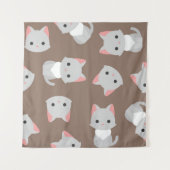 Katzenmuster Wandteppich (Vorderseite (Horizontal))
