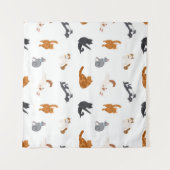Katzenmuster Wandteppich (Vorderseite (Horizontal))