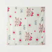 Katzenmuster Wandteppich (Vorderseite (Horizontal))