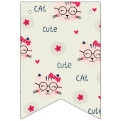 Katzenmuster Wimpelkette (Erste Fahne)