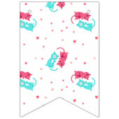 Katzenmuster Wimpelkette (Erste Fahne)