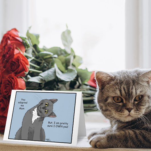 Katzenmutter Adoption Karte