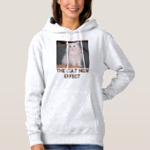 Katzenmutter Ash und brauner Text mit individuelle Hoodie (Vorderseite)