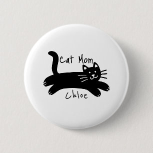 Katzenmutter benutzerdefinierter Katzenname Button